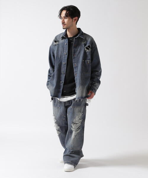 FR(13)NDS（フレンズ）の「FR(13)NDS/フレンズ/Back Bone Shirt（シャツ/ブラウス・メンズ・ブラック/ブルー/グレー・F）」の13枚目の写真