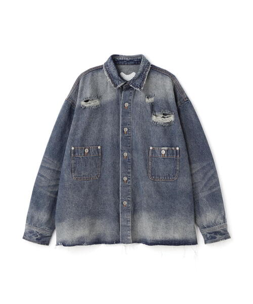 FR(13)NDS（フレンズ）の「FR(13)NDS/フレンズ/Back Bone Shirt（シャツ/ブラウス・メンズ・ブラック/ブルー/グレー・F）」の14枚目の写真