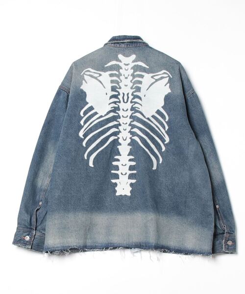 FR(13)NDS（フレンズ）の「FR(13)NDS/フレンズ/Back Bone Shirt（シャツ/ブラウス・メンズ・ブラック/ブルー/グレー・F）」の6枚目の写真