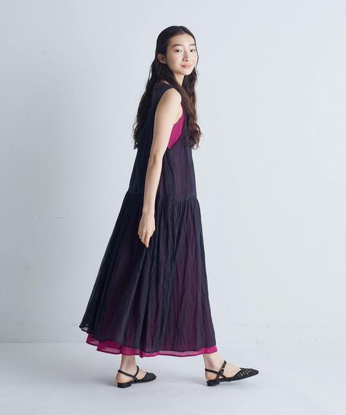 ぼると君ママ コンジェペイエアデュートリステス　ワンピース 新品 conges payes ADIEU TRISTESSE ワンピース サイドプリーツ