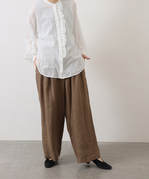 journal standard luxe ハイツイストガーゼ Wフリルブラウス ハイツイストガーゼ Wフリルブラウス（シャツ/ブラウス