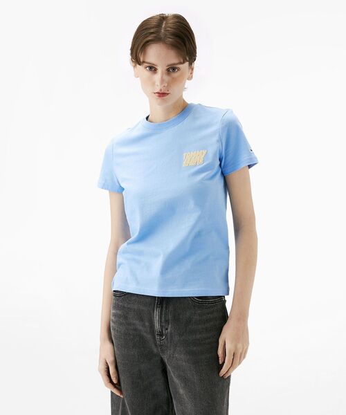tommy jeans(トミー ジーンズ)の「レギュラーバブルロゴTシャツ(Tシャツ/カットソー・レディース・ホワイト/ブルー/ブラック・SMALL/X-SMALL/MEDIUM)」の3枚目の写真