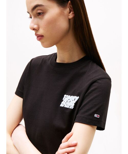 tommy jeans(トミー ジーンズ)の「レギュラーバブルロゴTシャツ(Tシャツ/カットソー・レディース・ホワイト/ブルー/ブラック・SMALL/X-SMALL/MEDIUM)」の12枚目の写真