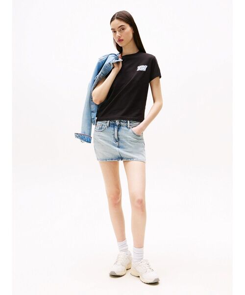 tommy jeans(トミー ジーンズ)の「レギュラーバブルロゴTシャツ(Tシャツ/カットソー・レディース・ホワイト/ブルー/ブラック・SMALL/X-SMALL/MEDIUM)」の13枚目の写真