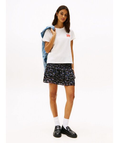 tommy jeans(トミー ジーンズ)の「レギュラーバブルロゴTシャツ(Tシャツ/カットソー・レディース・ホワイト/ブルー/ブラック・SMALL/X-SMALL/MEDIUM)」の9枚目の写真
