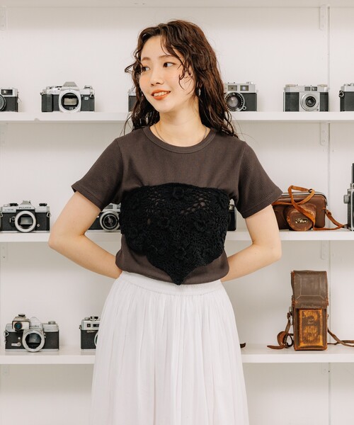 セール】ワッフルミニTシャツ/ボーダーTシャツ/マルチボーダー/無地T