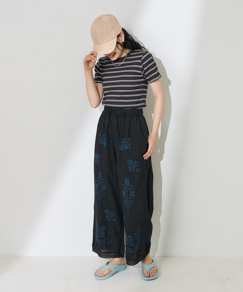 セール】ワッフルミニTシャツ/ボーダーTシャツ/マルチボーダー