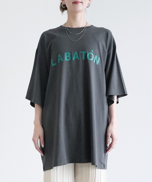 reca(レカ)の「BIGロゴプリントTシャツ(Tシャツ/カットソー・レディース・ブラック/オフホワイト/チャコールグレー・M)」の12枚目の写真