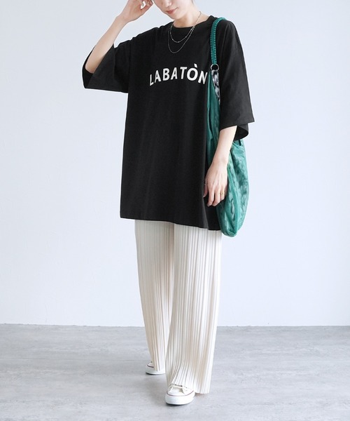 reca(レカ)の「BIGロゴプリントTシャツ(Tシャツ/カットソー・レディース・ブラック/オフホワイト/チャコールグレー/ピンク・M)」の20枚目の写真