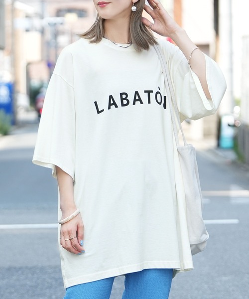 reca(レカ)の「BIGロゴプリントTシャツ(Tシャツ/カットソー・レディース・ブラック/オフホワイト/チャコールグレー・M)」の22枚目の写真