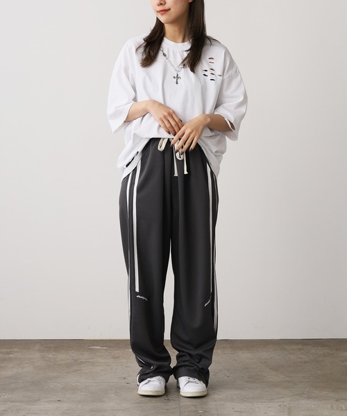 ROOPTOKYO(ループトウキョウ)の「Sideline Easy Sweatpants / サイドライン イージースウェットパンツ メンズ 秋物 秋服 2026年秋冬(スウェットパンツ・メンズ・グレー/ブラック・M/L)」の7枚目の写真