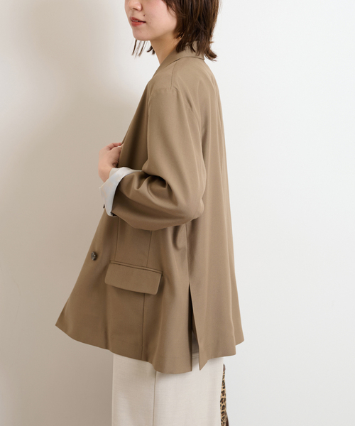 JOURNAL STANDARD relume(ジャーナルスタンダード レリューム)の「《追加》ポリエステルレーヨンツイルライトジャケット(テーラードジャケット・レディース・グレー/ベージュ・36/38)」の20枚目の写真