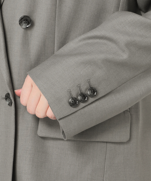 JOURNAL STANDARD relume(ジャーナルスタンダード レリューム)の「《追加》ポリエステルレーヨンツイルライトジャケット(テーラードジャケット・レディース・グレー/ベージュ・36/38)」の13枚目の写真