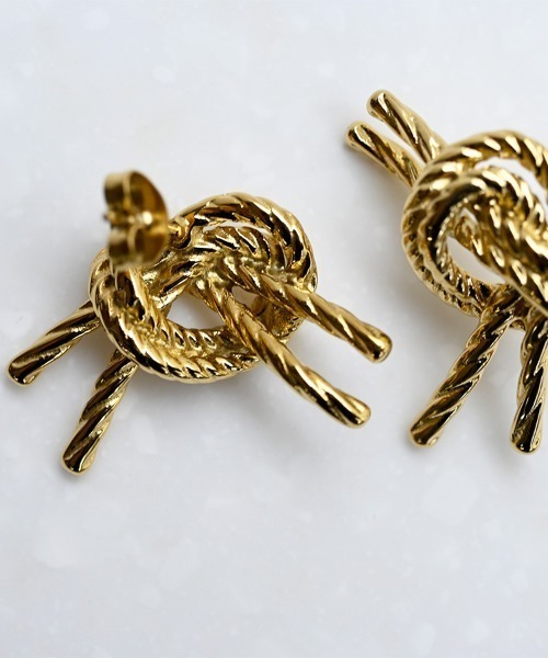 SOWI ピアス サージカルステンレス ロープKnot ピアス（ピアス（両耳用