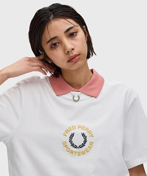 FRED PERRY カットソー FRED PERRY tシャツ 「FRED PERRY/フレッドペリー」 クロップド