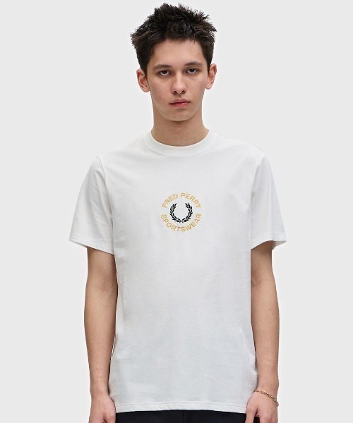 FRED PERRY フレッドペリー Tシャツ ホワイト TWIN TIPPED T-SHIRT M1588 100_WHITE（Tシャツ/カットソー