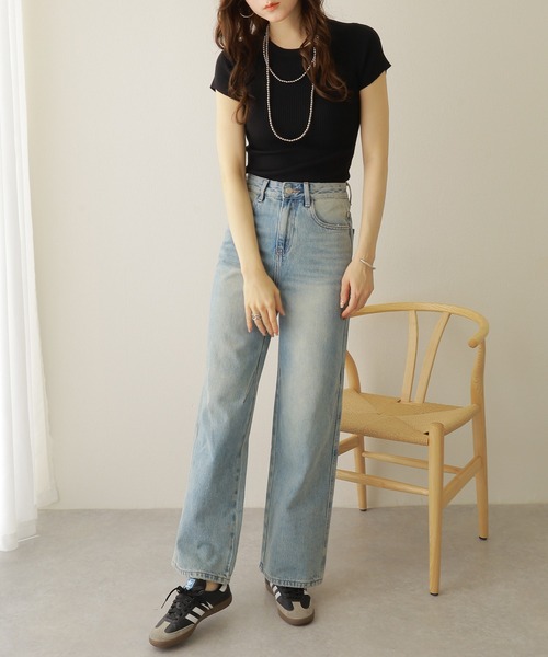 【専用】✨PLEATS PLEASE フレンチスリーブ トップス バイカラー L セミフレンチスリーブトップス | La vie et