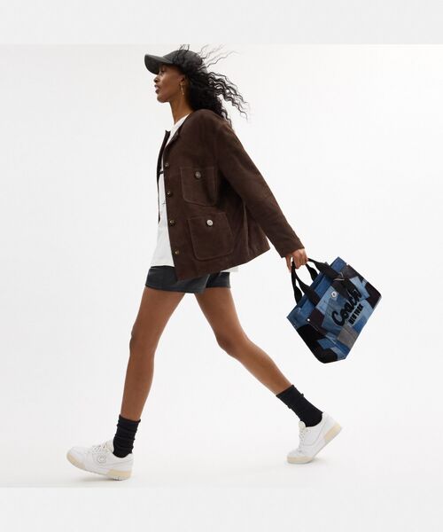 coach コーチ トートバッグ ハンド パッチワーク キャンバス