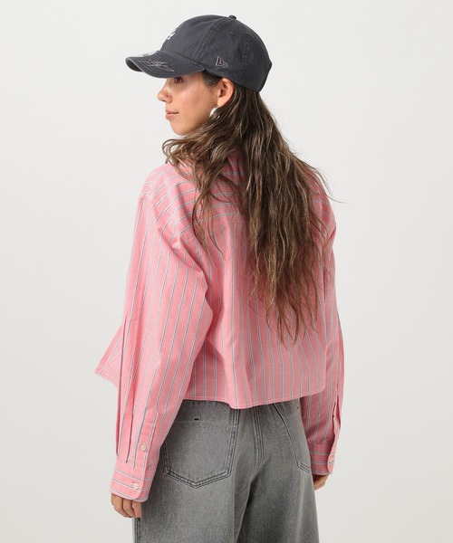 BEVERLY HILLS POLO CLUB（ビバリーヒルズポロクラブ）の「【BEVERLY HILLS POLO CLUB(ビバリーヒルズポロクラブ)】別注クロップドシャツ（シャツ/ブラウス・レディース・ピンク/グリーン/ラベンダー・FREE）」の22枚目の写真