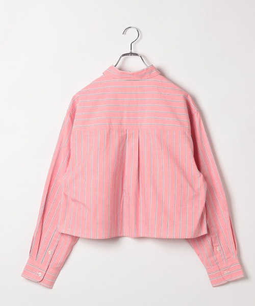 BEVERLY HILLS POLO CLUB（ビバリーヒルズポロクラブ）の「【BEVERLY HILLS POLO CLUB(ビバリーヒルズポロクラブ)】別注クロップドシャツ（シャツ/ブラウス・レディース・ピンク/グリーン/ラベンダー・FREE）」の9枚目の写真