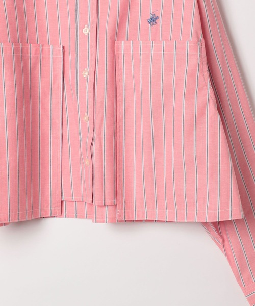 BEVERLY HILLS POLO CLUB（ビバリーヒルズポロクラブ）の「【BEVERLY HILLS POLO CLUB(ビバリーヒルズポロクラブ)】別注クロップドシャツ（シャツ/ブラウス・レディース・ピンク/グリーン/ラベンダー・FREE）」の12枚目の写真