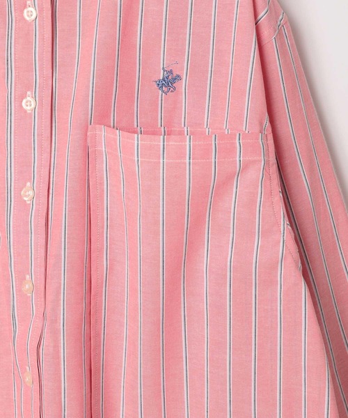 BEVERLY HILLS POLO CLUB（ビバリーヒルズポロクラブ）の「【BEVERLY HILLS POLO CLUB(ビバリーヒルズポロクラブ)】別注クロップドシャツ（シャツ/ブラウス・レディース・ピンク/グリーン/ラベンダー・FREE）」の13枚目の写真