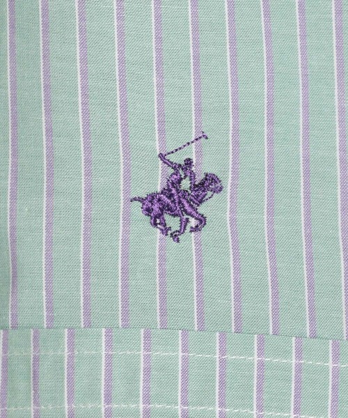 BEVERLY HILLS POLO CLUB（ビバリーヒルズポロクラブ）の「【BEVERLY HILLS POLO CLUB(ビバリーヒルズポロクラブ)】別注クロップドシャツ（シャツ/ブラウス・レディース・ピンク/グリーン/ラベンダー・FREE）」の16枚目の写真