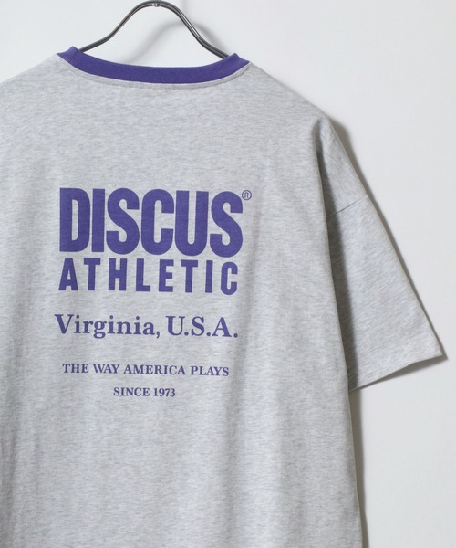 DISCUS(ディスカス)の「DISCUS/ディスカス オーバーサイズ ヴィンテージ フロント バックプリント リンガー 半袖 Tシャツ(Tシャツ/カットソー・レディース・ホワイト/レッド/ホワイト系その他/グリーン/ブラック/パープル/ネイビー/チャコール/ブルー系その他/アッシュグレー・L/M)」の9枚目の写真