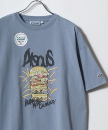 DISCUS/ディスカス オーバーサイズ ヴィンテージ フロント バックプリント リンガー 半袖 Tシャツ