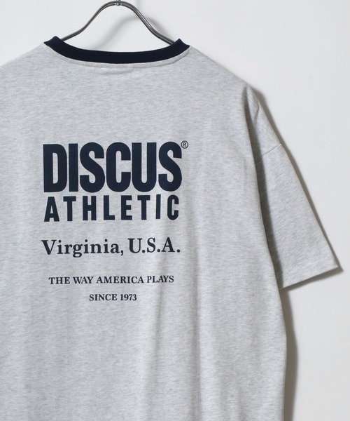 DISCUS(ディスカス)の「DISCUS/ディスカス オーバーサイズ ヴィンテージ フロント バックプリント リンガー 半袖 Tシャツ(Tシャツ/カットソー・レディース・ホワイト/レッド/ホワイト系その他/グリーン/ブラック/パープル/ネイビー/チャコール/ブルー系その他/アッシュグレー・L/M)」の7枚目の写真