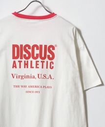 DISCUS/ディスカス オーバーサイズ ヴィンテージ フロント バックプリント リンガー 半袖 Tシャツ
