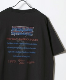 DISCUS/ディスカス オーバーサイズ ヴィンテージ フロント バックプリント リンガー 半袖 Tシャツ