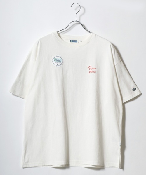 DISCUS(ディスカス)の「DISCUS/ディスカス オーバーサイズ ヴィンテージ フロント バックプリント リンガー 半袖 Tシャツ(Tシャツ/カットソー・レディース・ホワイト/レッド/ホワイト系その他/グリーン/ブラック/パープル/ネイビー/チャコール/ブルー系その他/アッシュグレー・L/M)」の12枚目の写真