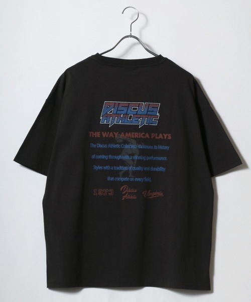 DISCUS(ディスカス)の「DISCUS/ディスカス オーバーサイズ ヴィンテージ フロント バックプリント リンガー 半袖 Tシャツ(Tシャツ/カットソー・レディース・ホワイト/レッド/ホワイト系その他/グリーン/ブラック/パープル/ネイビー/チャコール/ブルー系その他/アッシュグレー・L/M)」の15枚目の写真