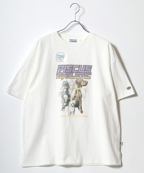 DISCUS(ディスカス)の「DISCUS/ディスカス オーバーサイズ ヴィンテージ フロント バックプリント リンガー 半袖 Tシャツ(Tシャツ/カットソー・レディース・ホワイト/レッド/ホワイト系その他/グリーン/ブラック/パープル/ネイビー/チャコール/ブルー系その他/アッシュグレー・L/M)」の16枚目の写真