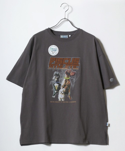 DISCUS(ディスカス)の「DISCUS/ディスカス オーバーサイズ ヴィンテージ フロント バックプリント リンガー 半袖 Tシャツ(Tシャツ/カットソー・レディース・ホワイト/レッド/ホワイト系その他/グリーン/ブラック/パープル/ネイビー/チャコール/ブルー系その他/アッシュグレー・L/M)」の18枚目の写真