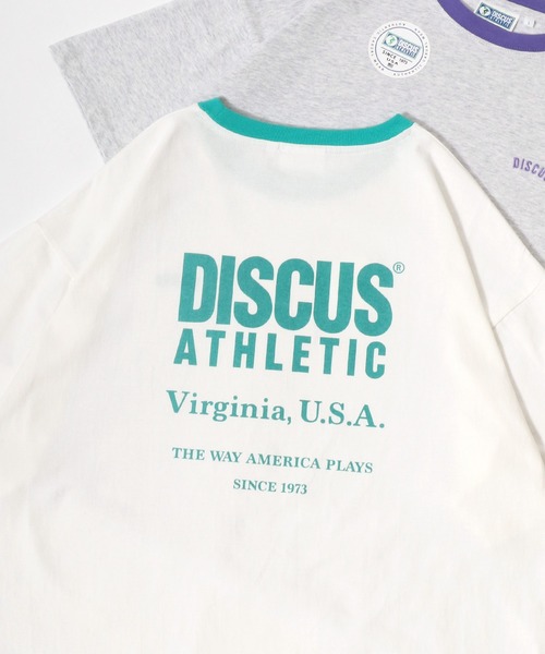 DISCUS(ディスカス)の「DISCUS/ディスカス オーバーサイズ ヴィンテージ フロント バックプリント リンガー 半袖 Tシャツ(Tシャツ/カットソー・レディース・ホワイト/レッド/ホワイト系その他/グリーン/ブラック/パープル/ネイビー/チャコール/ブルー系その他/アッシュグレー・L/M)」の11枚目の写真