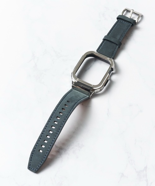 TETE HOMME(テットオム)の「【zandy / ズィー・アンド・ワイ】アップルウォッチバンド ステンレスケース+レザーベルト一体式(デジタル腕時計・レディース・ブラウン/ブラック×ブラック/キャメル/ブラック/ブルーグレー・MEDIUM/SMALL)」の8枚目の写真
