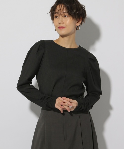 Elura（エルーラ）の「パフショルダーカットソー/323553（Tシャツ/カットソー・レディース・ブラック/ホワイト・FREE）」の12枚目の写真