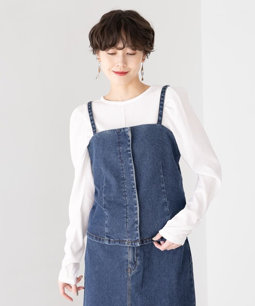 Elura（エルーラ）の「パフショルダーカットソー/323553（Tシャツ/カットソー・レディース・ブラック/ホワイト・FREE）」の18枚目の写真