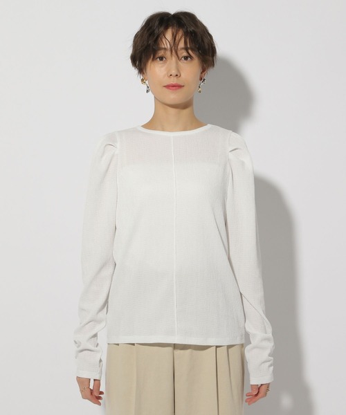 セール】パフショルダーカットソー/323553（Tシャツ/カットソー