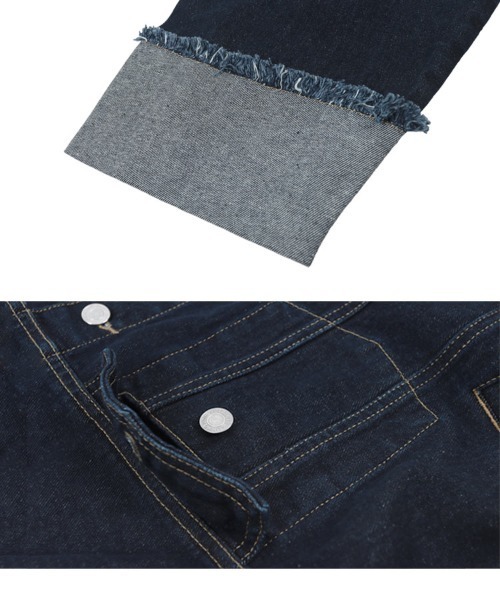 KOBE LETTUCE(コウベレタス)の「ワイドスリーブデニムGジャン(デニムジャケット・レディース・ブラック/サックスブルー/インディゴブルー・M)」の17枚目の写真
