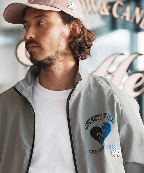 seventy seven(セブンティセブン)の「mj10651-nylon training jacket (25S) スタンドカラージャケット(ナイロンジャケット・メンズ・ブラック/グレー・S/M/L/XL)」の5枚目の写真