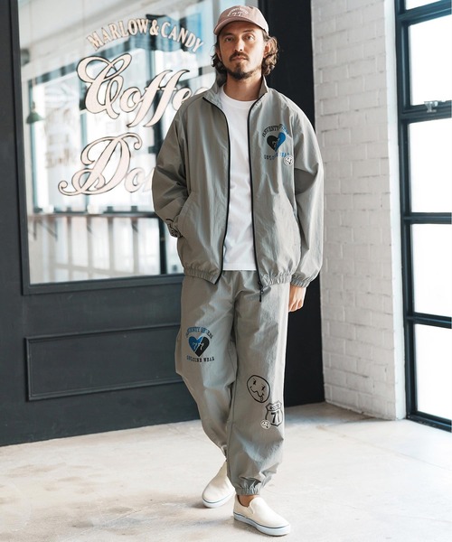 seventy seven(セブンティセブン)の「mj10651-nylon training jacket (25S) スタンドカラージャケット(ナイロンジャケット・メンズ・ブラック/グレー・S/M/L/XL)」の6枚目の写真