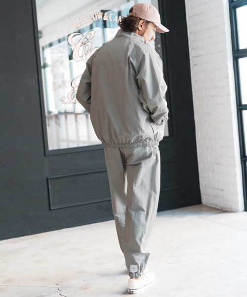 seventy seven(セブンティセブン)の「mj10651-nylon training jacket (25S) スタンドカラージャケット(ナイロンジャケット・メンズ・ブラック/グレー・S/M/L/XL)」の8枚目の写真