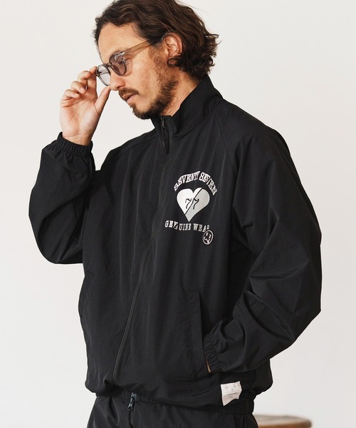 seventy seven(セブンティセブン)の「mj10651-nylon training jacket (25S) スタンドカラージャケット(ナイロンジャケット・メンズ・ブラック/グレー・S/M/L/XL)」の10枚目の写真