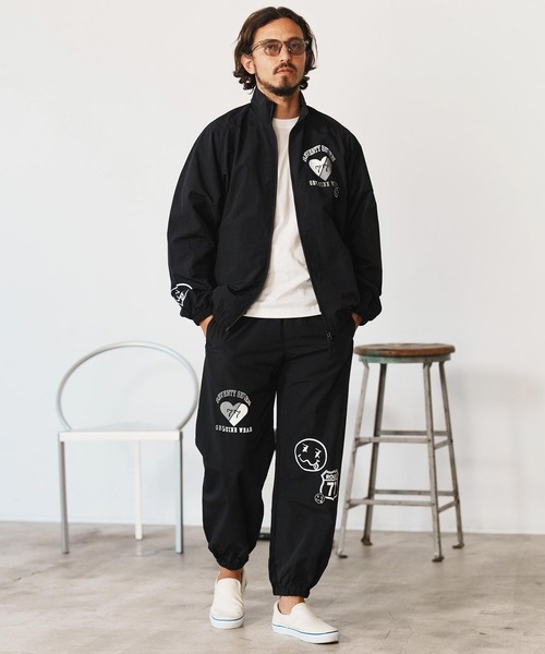 seventy seven(セブンティセブン)の「mj10651-nylon training jacket (25S) スタンドカラージャケット(ナイロンジャケット・メンズ・ブラック/グレー・S/M/L/XL)」の12枚目の写真