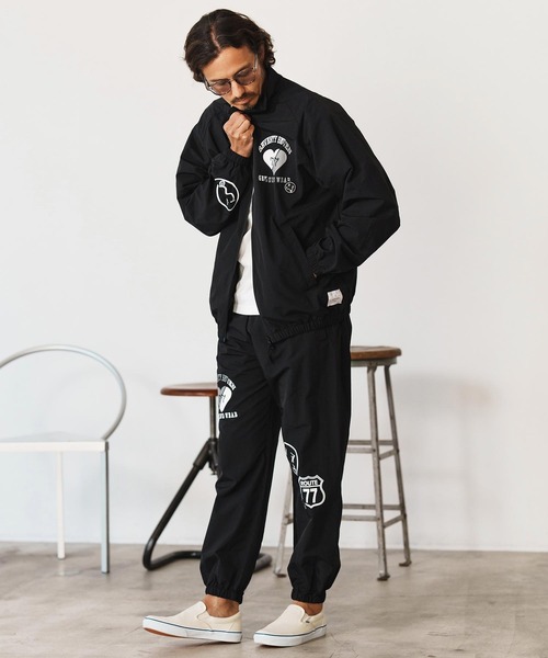 seventy seven(セブンティセブン)の「mj10651-nylon training jacket (25S) スタンドカラージャケット(ナイロンジャケット・メンズ・ブラック/グレー・S/M/L/XL)」の14枚目の写真