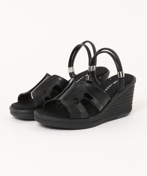 LUGG NAGG（ラグナグ）の「【REFRESH WALK】【2WAY】ストラップ稼働サンダル【３Ｅ】（サンダル・レディース・ブラック/シルバー/ホワイト・L/M/S）」の6枚目の写真
