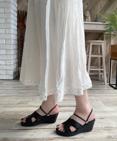 LUGG NAGG（ラグナグ）の「【REFRESH WALK】【2WAY】ストラップ稼働サンダル【３Ｅ】（サンダル・レディース・ブラック/シルバー/ホワイト・L/M/S）」の13枚目の写真